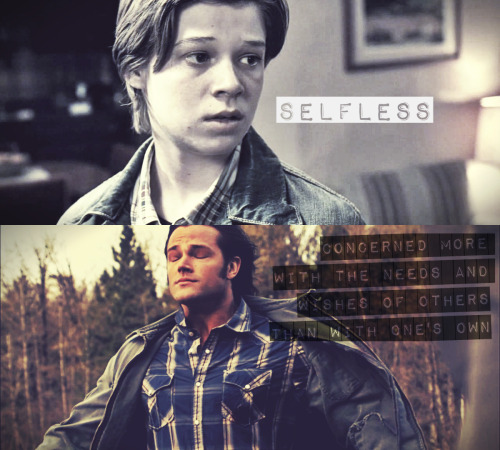 peanutbutterandbananasandwichs:  —————————My sweet, brave, selfless Sam.————————— 