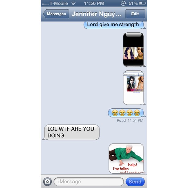I crack myself up!