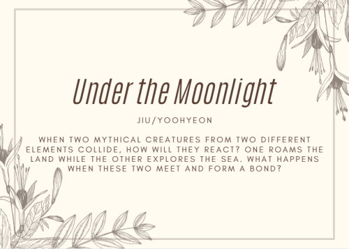 girlcrushficexchange:Under the Moonlight - Anonymous - JiU/Yoohyeon (Dreamcatcher) - When two mythic