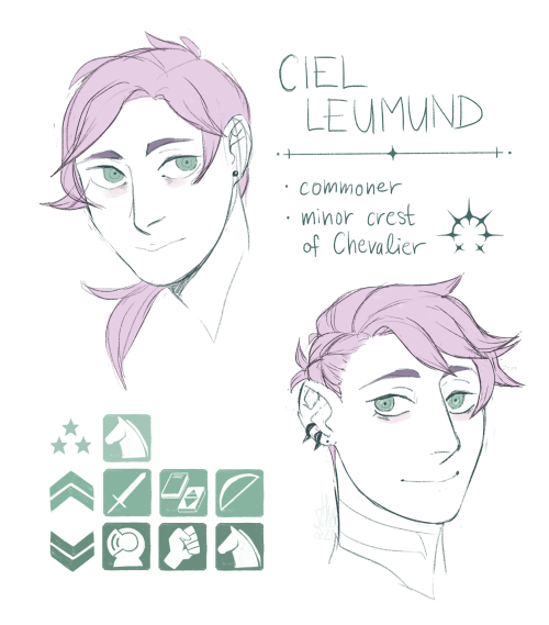i promised a FE3H self insert so here we are!!Ciel Leumund (they/them) is a commoner from the Holy K
