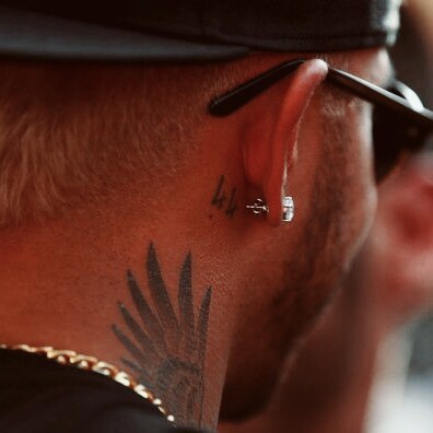 treat people with hate — Lewis Hamilton Tattoo
