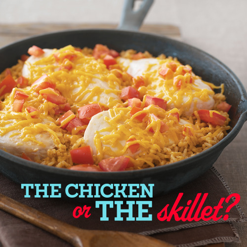 MIRACLE CHICKEN SKILLET
PREP TIME: 10 min. | TOTAL TIME: 45 min.
MAKES: 4 servings
WHAT YOU NEED
1-½ cups instant white rice, uncooked
1-½ cups fat-free reduced-sodium chicken broth
¼ cup MIRACLE WHIP Dressing
1 Tbsp. chili powder
4 small boneless...