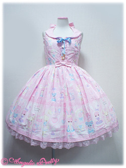 shironeko-:  Pink Dresses on ~ Angelic Pretty