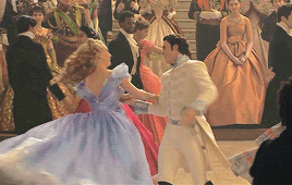 andotherrwinterstories:Behind the scenes @ Cinderella 2015Lily James about filming the dancing scene