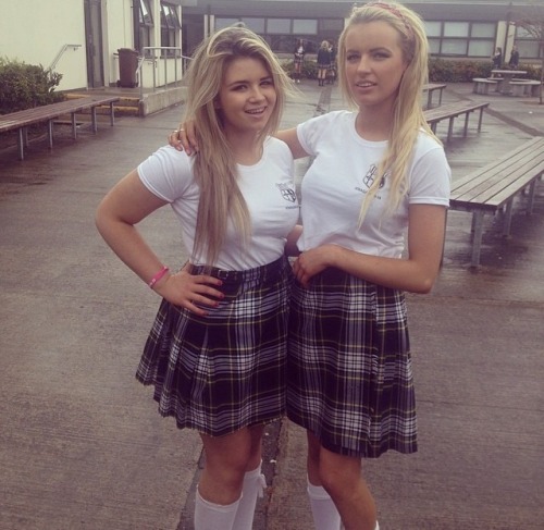 chavs-and-sluts: Slutty schoolgirls  Send your submissions to kik @ chavs_and_sluts