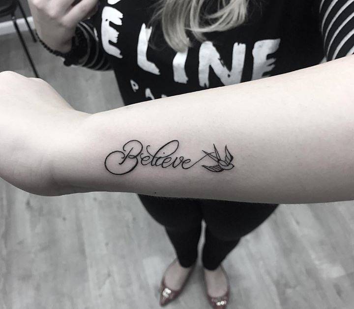 Believe Temporary Tattoo – Simply Inked