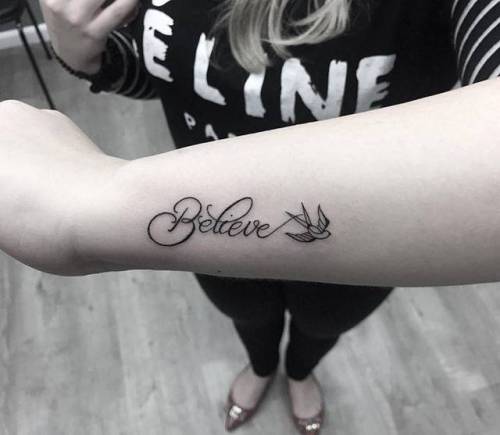 Believe Tattoo Design by Denise A. Wells | Believe Tattoo de… | Flickr