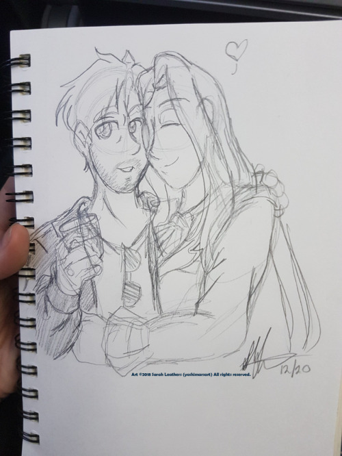 yoshimars: Sktechbook Sunday returns! Have a Smallmarch picture I doodled on the plane ride from hom