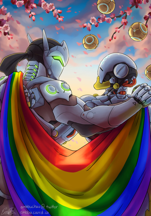 embbu: I made two illustrations for The Overwatch Pride Parade Fanzine and here’s the second o