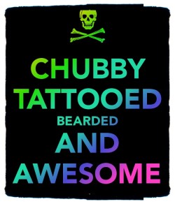 housebearsofatlanta:  Chubby tattooed bearded and fucking awesome!  Haters going to hate but we keeping it real 
