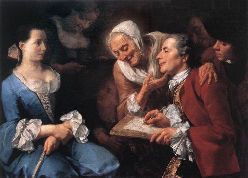 &ldquo;The sitting&rdquo; by Gaspare Traversi, 1754