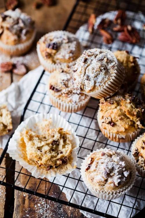 Vegan Banana Pecan Muffins