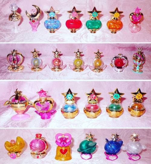 Sailor Moon water globes &amp; perfumes