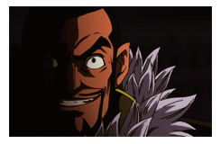    Jeez.. You’re a real pain in the ass. I can understand why Gramps washed his hands for you. Bring it on! see, the master’s enemies are my enemies.        