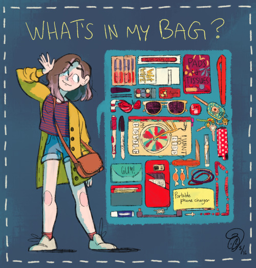 I’ve been totally in the mood to do a “whats in my bag” challenge because I l