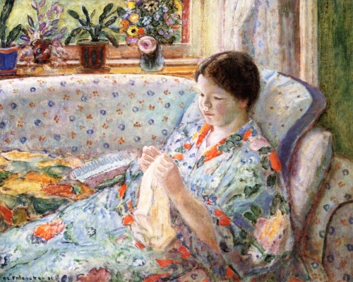 The Chinese Robe, Frederick Carl Frieseke