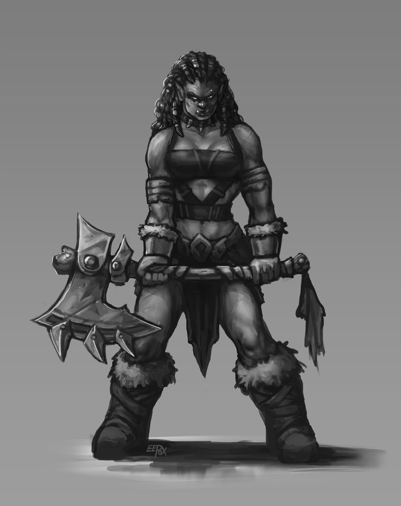 eepoxdraws:Manata with a new axe