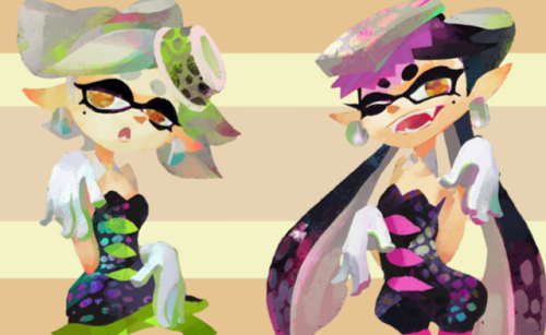 yourfaveisproudofyou:The squid sisters from Splatoon are proud of you!