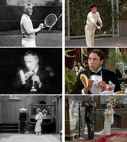 alifefullofyou:  Real Charlie Chaplin vs Chaplin movie (1992) 