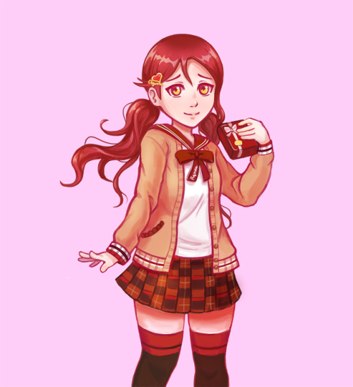 valentine’s riko!! this card is so cute