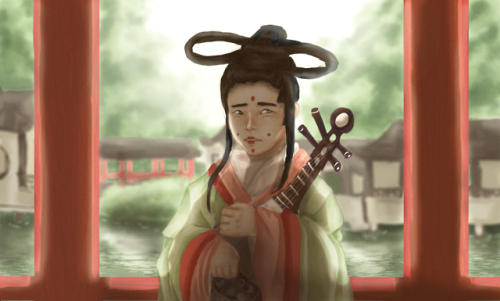 fantasy-seal:Painting of a girl in Chinese hanfu (Eastern Han Dyansty)(2018)