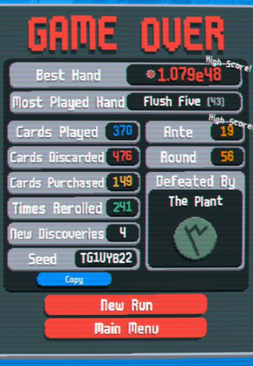 New High Score Again