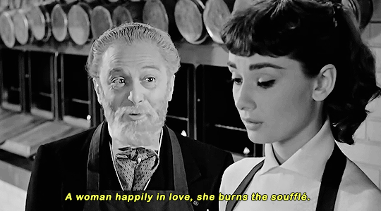 artemiskid: Sabrina (1954) dir. Billy Wilder Your mind has not been on the cooking. Your mind has be