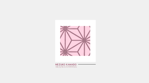 dicennio: kny + simple graphics •  nezuko kamado