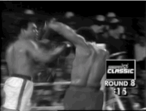 feiyuekungfushoes: The fight between Muhammad Ali and George Foreman, dubbed the