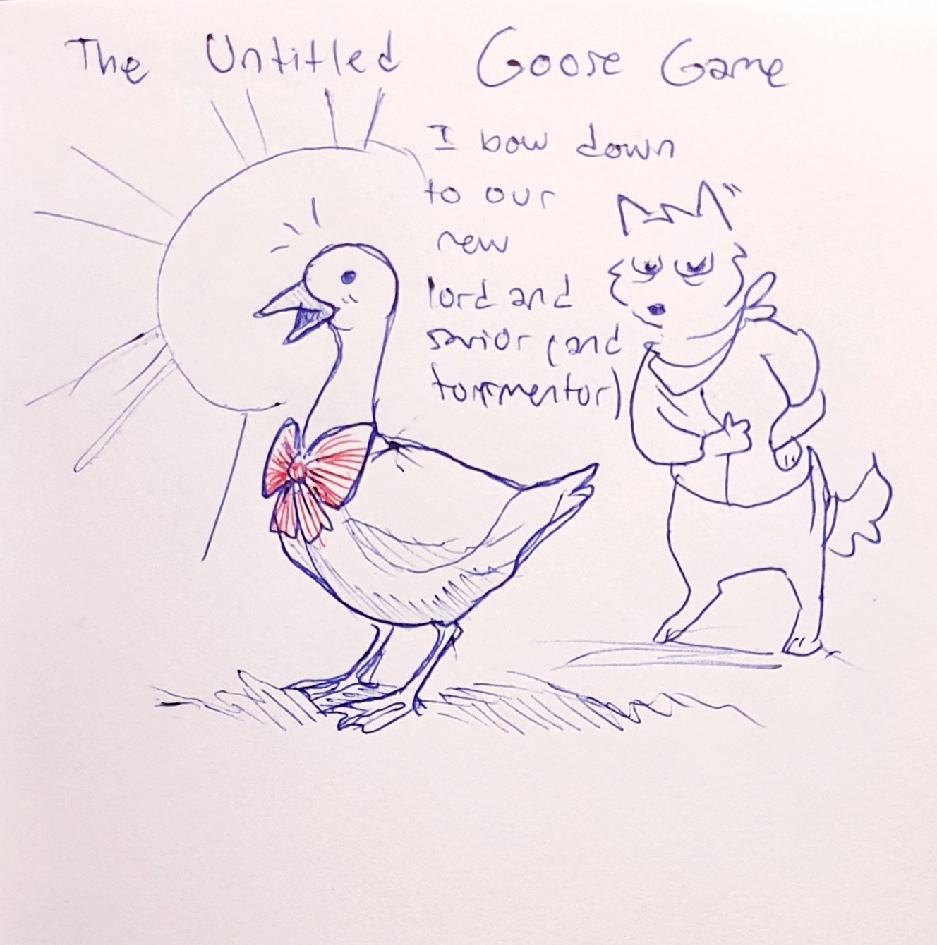 untitled goose game fanart