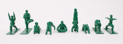 notnumbersix:  nevver:  Army men yoga   Yay!