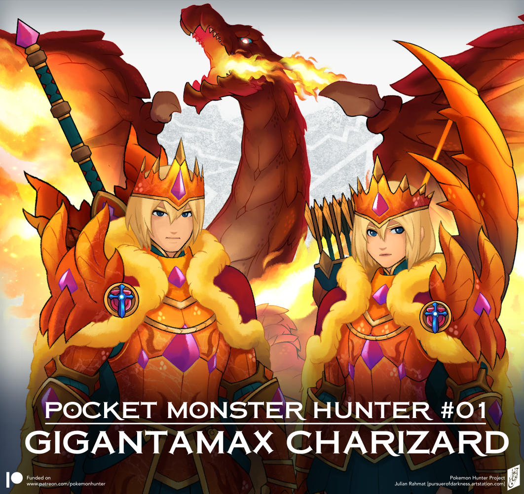 OC] Monster Hunter X Pokemon: Mega Charizard X : r/MonsterHunter