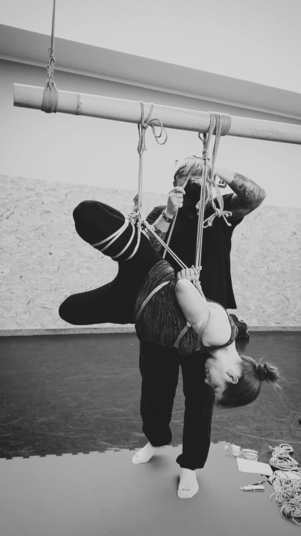 Some snapshots of working sessions at Kinbaku Luxuria Masterclass in Prague with @strictly-dirtyvonp