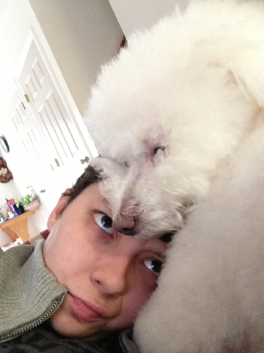 c1ubsdeuce:  I am but a small tired nerd. :Cfeat. my oldmandog and selfies of varying