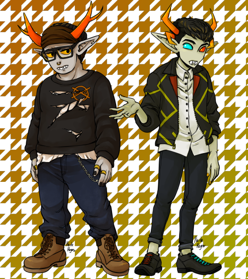Two custom designs I did for KingTortoise over on dA! &hellip;Kinda silly but I’m so happy how the s