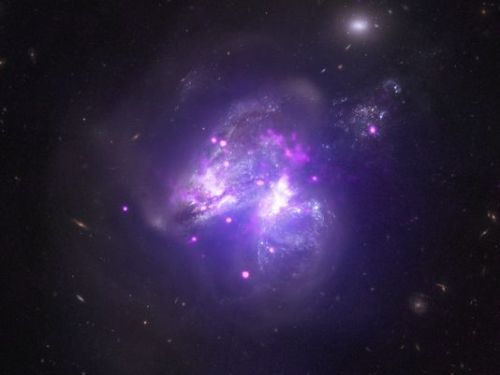 When galaxies collide: Cool NASA photo shows galactic ‘goulash’Ever wondered what happens when galaxies “collide?”
Now we know, thanks to a cool image from NASA’s Chandra X-ray Observatory. The image of “Arp 299,” which was released Monday, is a...