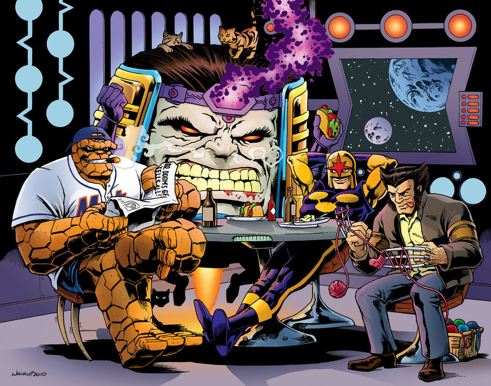 1los:  The Thing / MODOK /  Nova / Wolverine