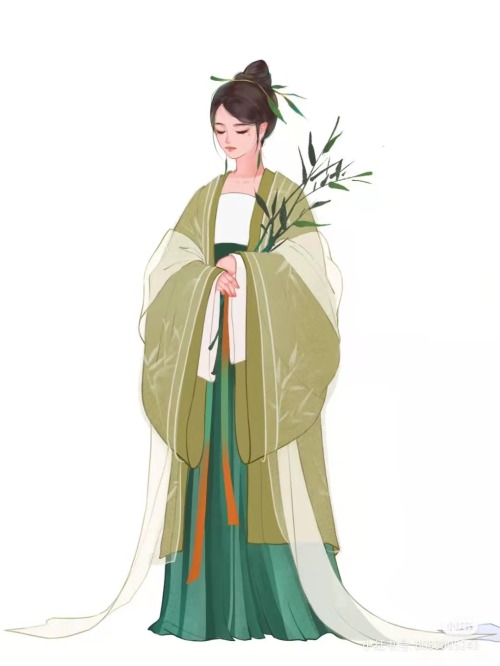 hanfugallery:illustration of chinese hanfu by 柱子(画破画)