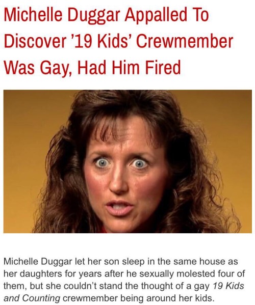 voluptuous-lady-with-freckles: commongayboy: It’s ok if your son molests children and his own 