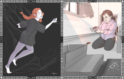 Thanks again to @fataldrum for letting me illustrate for their fic, The Spider’s Child! (
