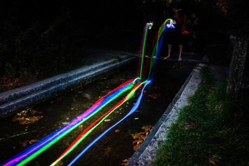 See the rest of the series here. www.fromthelenz.com/neon-luminance/Light trails of glow sticks show