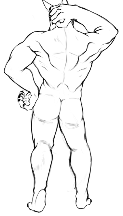Back muscle And Pants