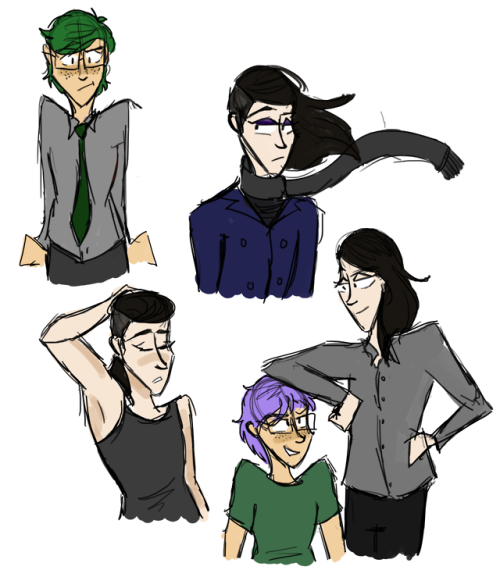 sureuncertainty:some very very quick stress relief doodles before bed  