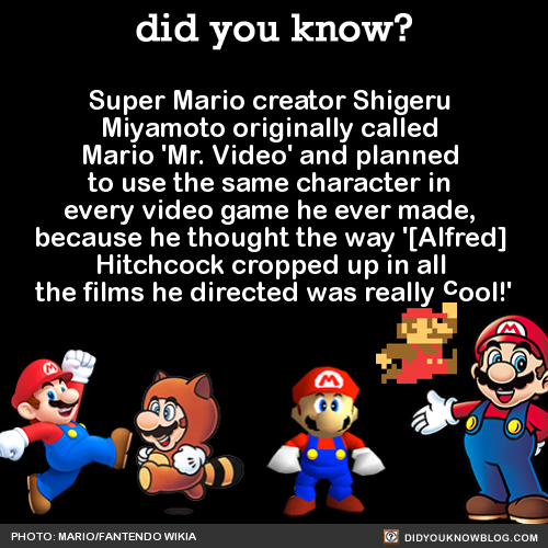 did-you-kno:   “But thinking back, I don’t think I should have gone with that