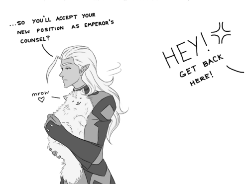 a-jasminator: Lotor would 100% be a cat person.