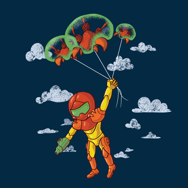 thenintendard:  insanelygaming: Wear Viral: 7UP, Samus Balloons, Last Heart Piece,