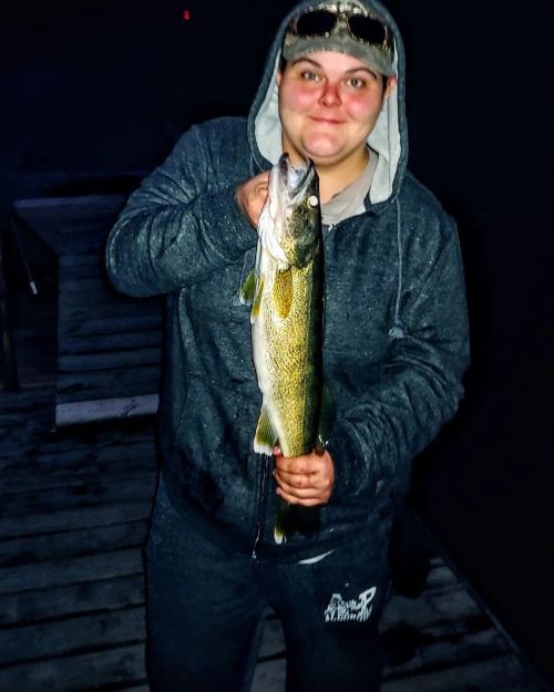 Caught my biggest fish tonight life could not be better ! #walleye #fishing #girlswhofish #picton #l