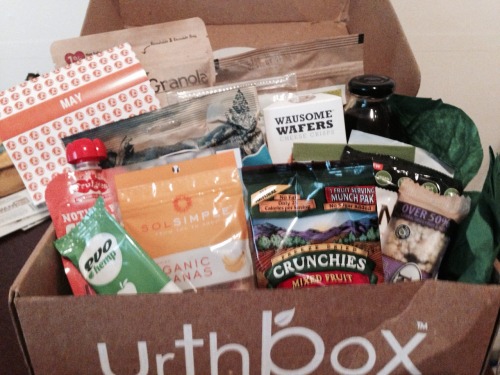 My May UrthBox! Yummy gluten free snacks!
