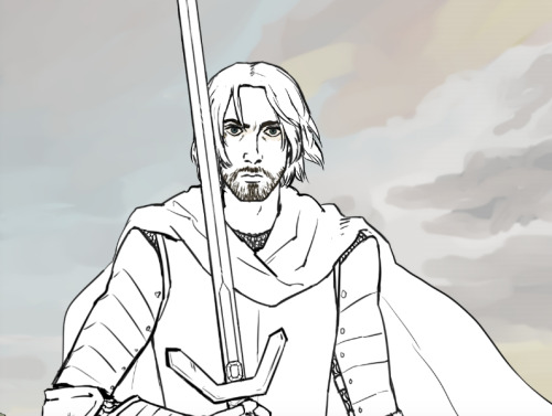 rougepivoine:Snippets from an illustration I did for my brother’s game (which is based on the legend