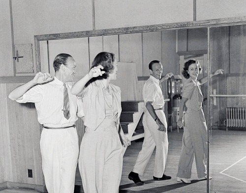 Fred Astaire and Eleanor Powell rehearsing for Broadway Melody of 1940, 1940